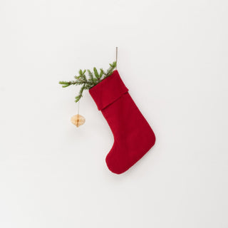 Lava Falls Linen Christmas Stocking - Linen Tales Global 