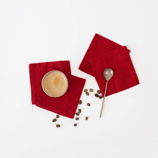 Lava Falls Linen Coasters Set of 4 - Linen Tales Global 