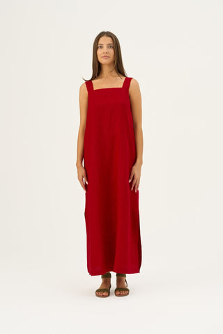 Lava Falls Linen Fugue Dress - Linen Tales Global 