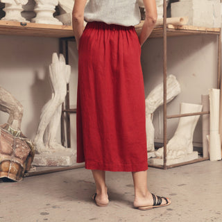 Lava Falls Linen Gardenia Skirt - Linen Tales 3