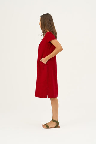 Lava Falls Linen Goldenrod Dress - Linen Tales Global 3