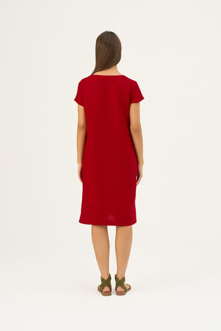 Lava Falls Linen Goldenrod Dress - Linen Tales Global 4