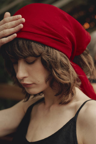 Lava Falls Linen Mallow Scarf - Linen Tales Global 3