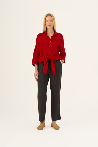 Lava Falls Linen Oregano Shirt - Linen Tales Global 6