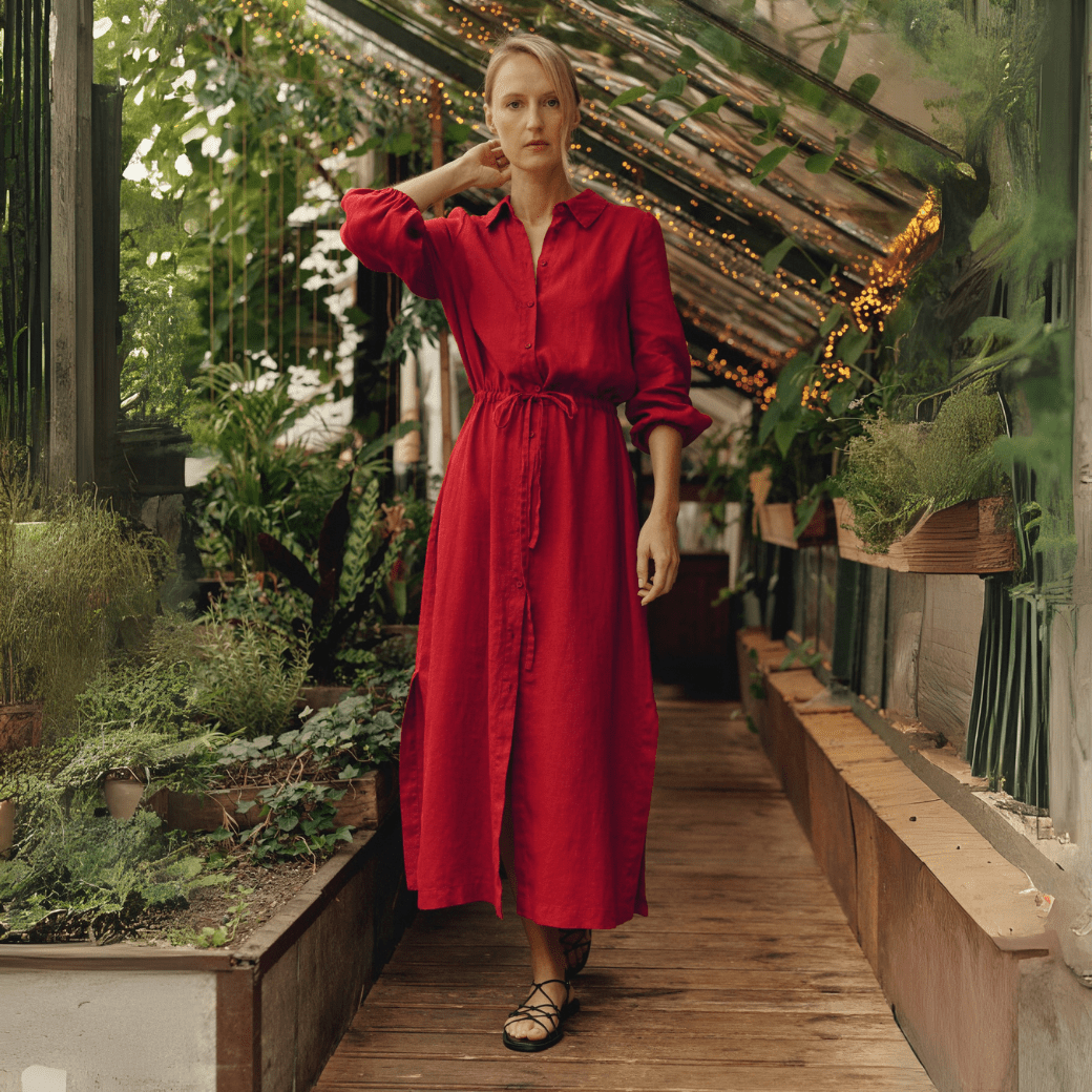 Lava Falls Linen Rhapsody Dress | Linen Tales Linen Tales Global Lava Falls Linen Rhapsody Dress | Linen Tales Linen Tales Global