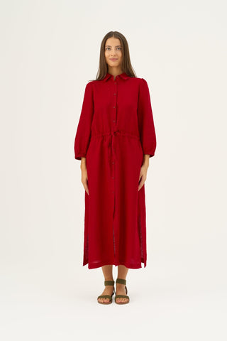 Lava Falls Linen Rhapsody Dress - Linen Tales Global 