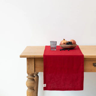 Lava Falls Linen Table Runner - Linen Tales Global 