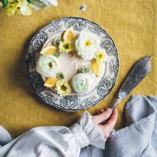 Lemon Curry Linen Tablecloth - Linen Tales 3