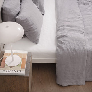 Light Grey Linen Duvet Cover Set - Linen Tales 4