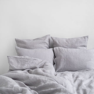 Light Grey Linen Duvet Cover Set - Linen Tales 6