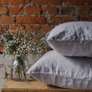 Light Grey Linen Pillowcase - Linen Tales 3