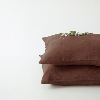 LIMITED EDITION Chocolate Linen Pillowcase - Linen Tales 