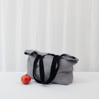 LIMITED EDITION Linen Tales Ash Twill Linen Shoulder Bag - Linen Tales 