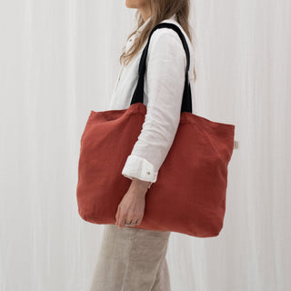 LIMITED EDITION Linen Tales Ashberry Twill Linen Shoulder Bag - Linen Tales 