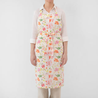 LIMITED EDITION Linen Tales Wildflower Flow Linen Chef Apron - Linen Tales Global 