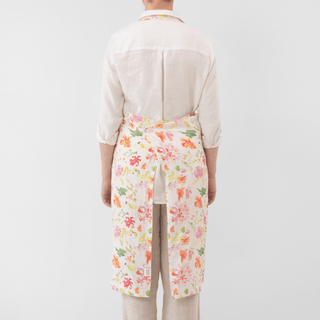 LIMITED EDITION Linen Tales Wildflower Flow Linen Chef Apron - Linen Tales Global 3