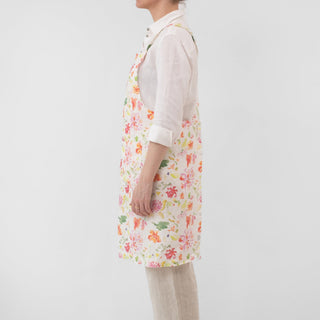 LIMITED EDITION Linen Tales Wildflower Flow Linen Crossback Apron - Linen Tales Global 