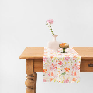 LIMITED EDITION Linen Tales Wildflower Flow Linen Table Runner - Linen Tales Global 4