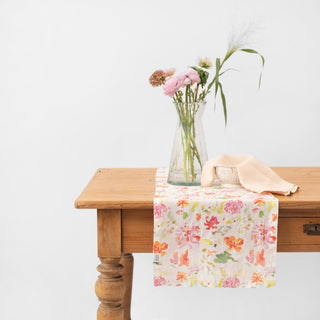 LIMITED EDITION Linen Tales Wildflower Flow Linen Table Runner - Linen Tales Global 3