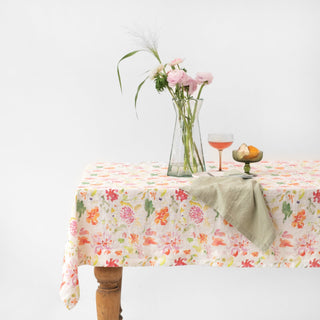 LIMITED EDITION Linen Tales Wildflower Flow Linen Tablecloth - Linen Tales Global 