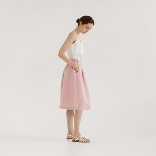 LIMITED EDITION Zephyr Linen Twill Tulip Skirt - Linen Tales 
