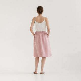 LIMITED EDITION Zephyr Linen Twill Tulip Skirt - Linen Tales 3