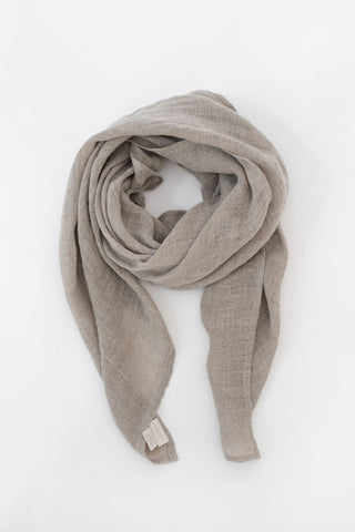 Linen Tales Closet Natural Linen Lupine Scarf - Linen Tales Global 