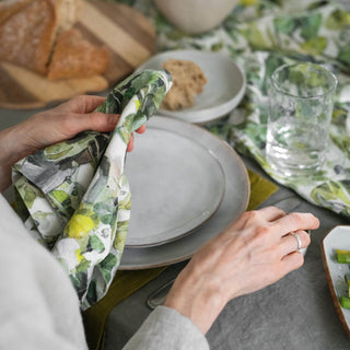 Lotus Linen Napkins Set of 2 - Linen Tales 5