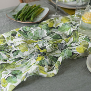 Lotus Linen Table Runner - Linen Tales 4