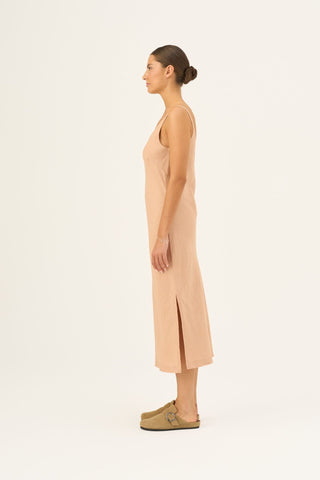 Maple Sugar Linen Chamomile Dress - Linen Tales Global 3