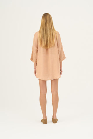 Maple Sugar Linen Oregano Shirt - Linen Tales Global 4