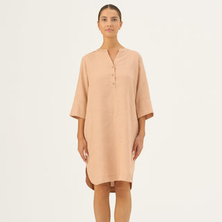 Maple Sugar Linen Prelude Dress - Linen Tales Global 