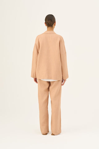 Maple Sugar Linen Sonata Jacket - Linen Tales Global 3