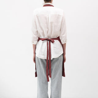 Marsala Linen Daily Apron - Linen Tales 3