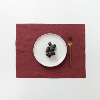 Marsala Linen Placemat - Linen Tales 