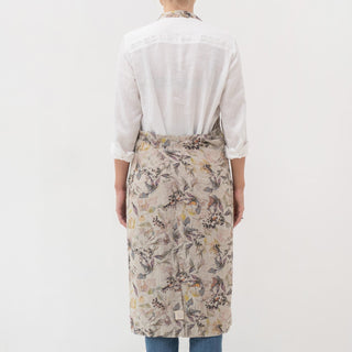 Meadow on Natural Linen Chef Apron - Linen Tales 3