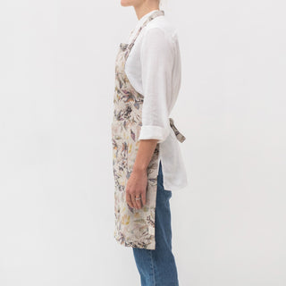 Meadow on Natural Linen Daily Apron - Linen Tales 