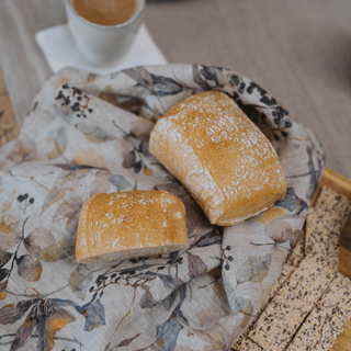 Meadow on Natural Linen Kitchen Towel - Linen Tales 3