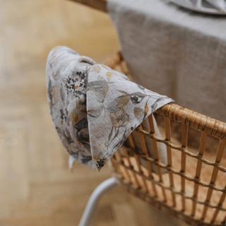 Meadow on Natural Linen Kitchen Towel - Linen Tales 5