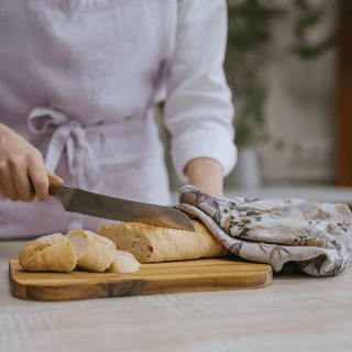 Meadow on Natural Linen Kitchen Towel - Linen Tales 4