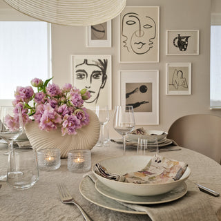 Meadow on Natural Linen Napkins Set of 2 - Linen Tales 3