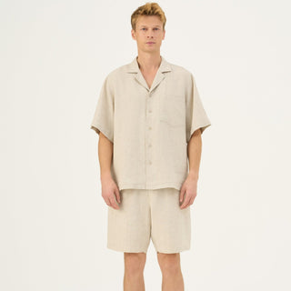 Melange Linen Amabilis Shorts - Linen Tales Global 