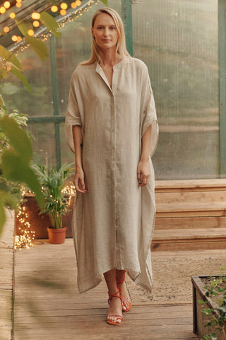 Melange Linen Beach Dress - Linen Tales 