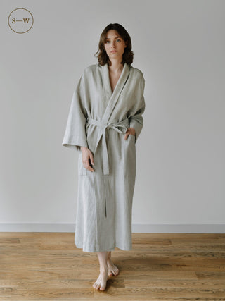 Melange Linen Blend Gown - Linen Tales 2