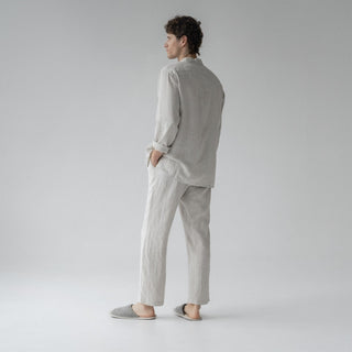 Melange Linen Currant Loungewear Set - Linen Tales 5