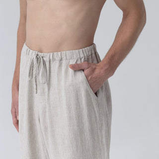 Melange Linen Currant Loungewear Set - Linen Tales 7