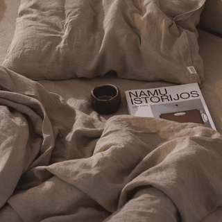 Melange Linen Duvet Cover Set - Linen Tales 