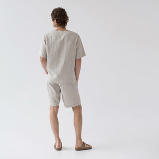Melange Linen Fern Pyjama Set - Linen Tales 4