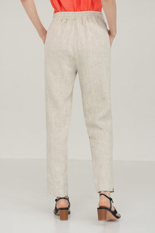 Melange Linen Gladiolus Trousers - Linen Tales 3