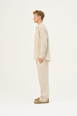 Melange Linen Larch Shirt - Linen Tales Global 4